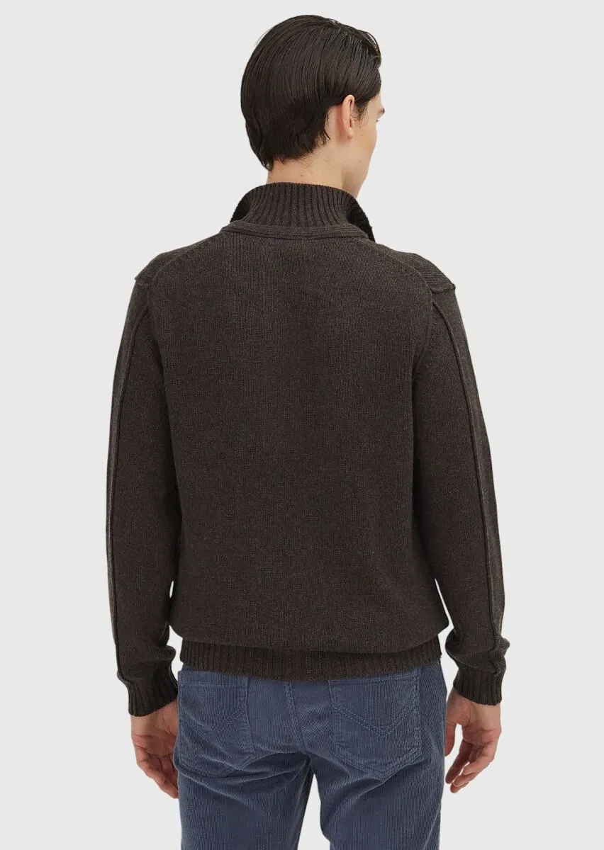 Brown Knitwear Sweatshirt - 6
