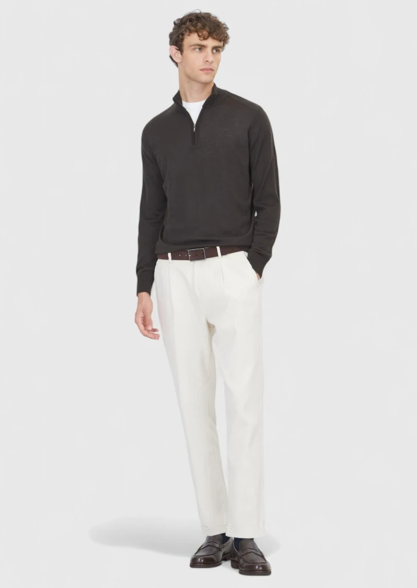 Brown Knitwear Sweatshirt - 3