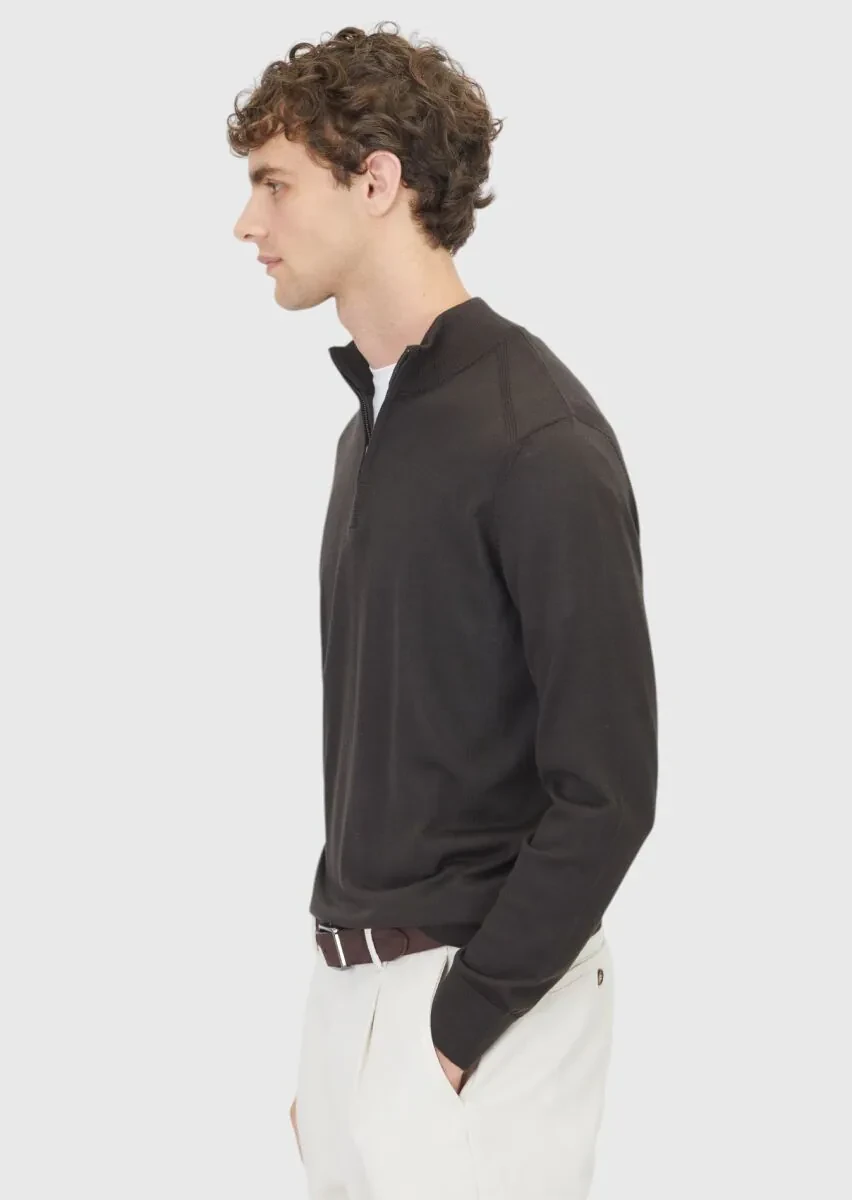 Brown Knitwear Sweatshirt - 4