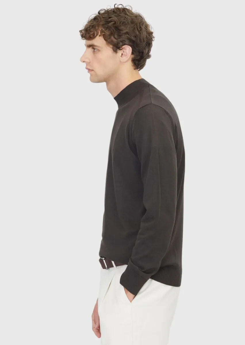 Brown Knitwear Sweatshirt - 3