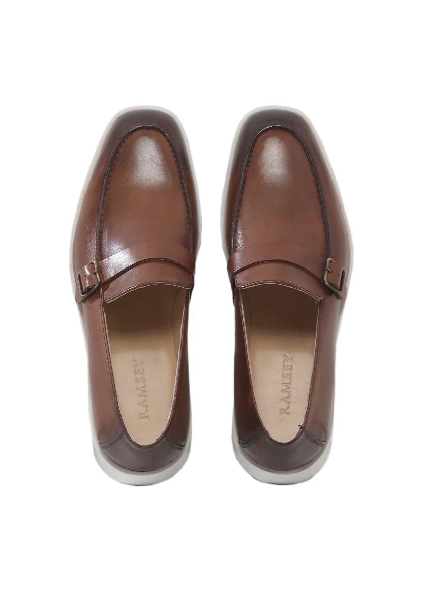 Brown Leather Casual Loafer - 6