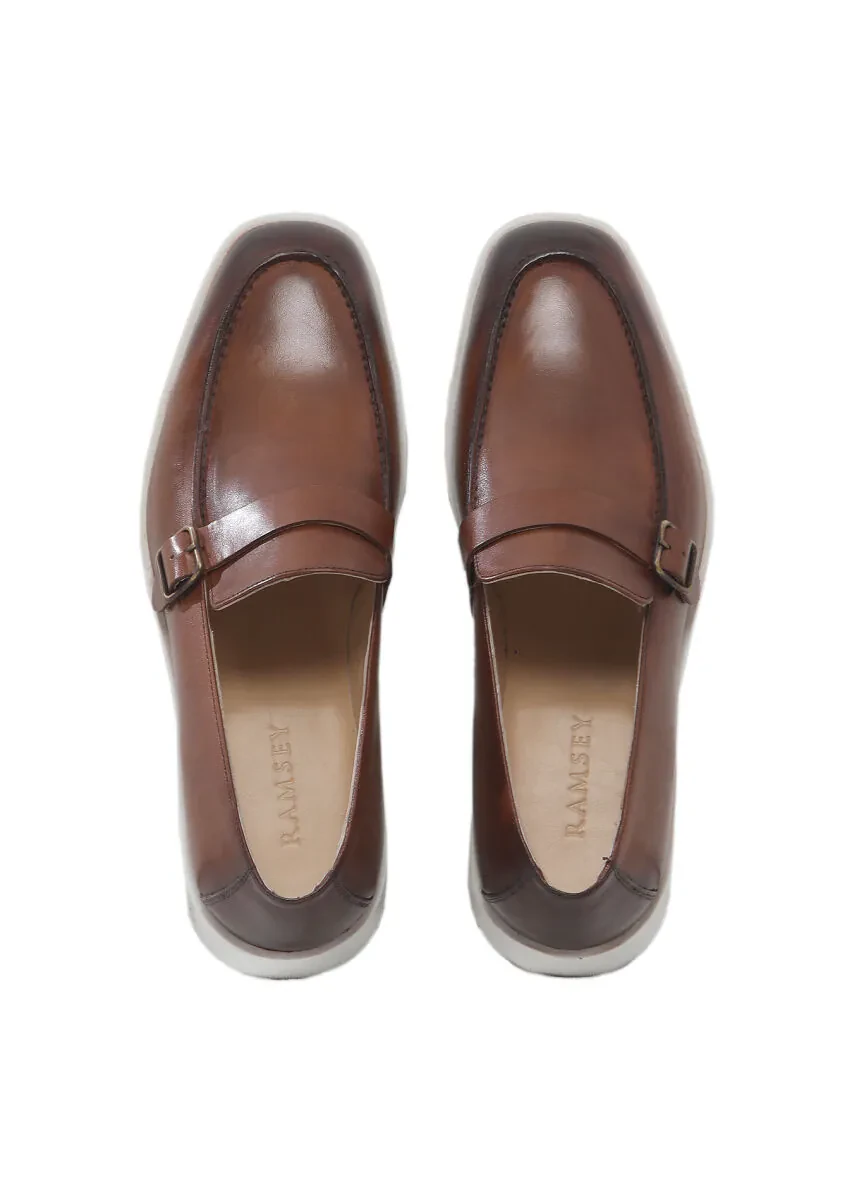Brown Leather Casual Loafer - 6