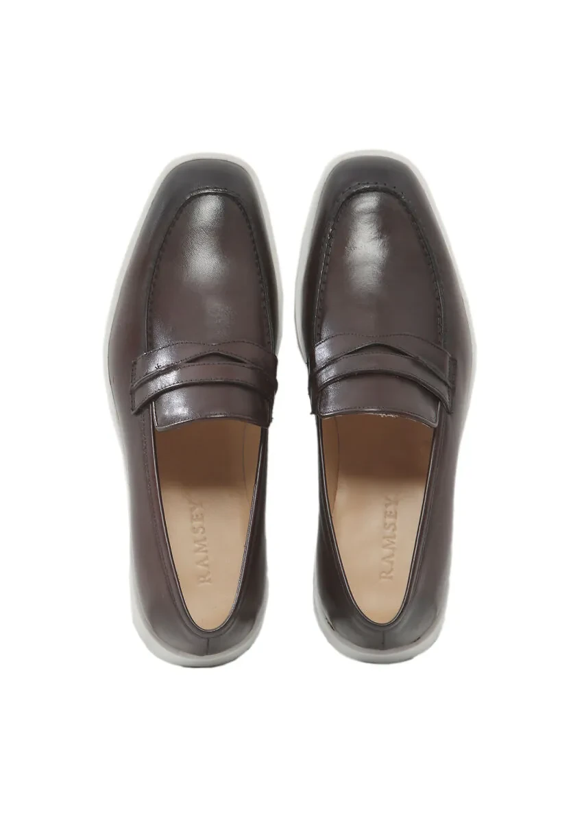 Brown Leather Casual Loafer - 6