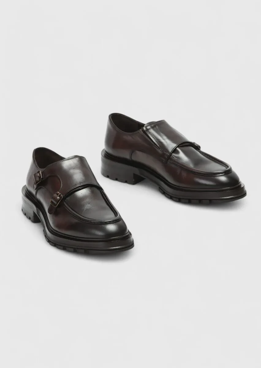 Brown Leather Casual Loafer - 3