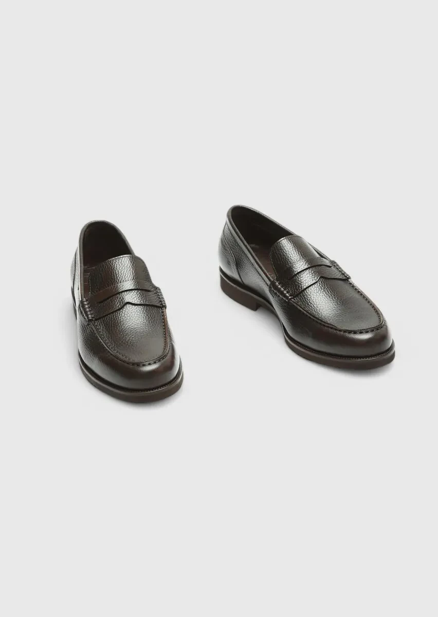 Brown Leather Casual Loafer - 3