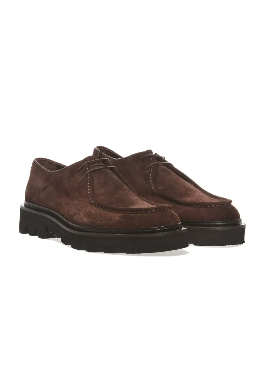 Brown Leather Casual Shoes - 2