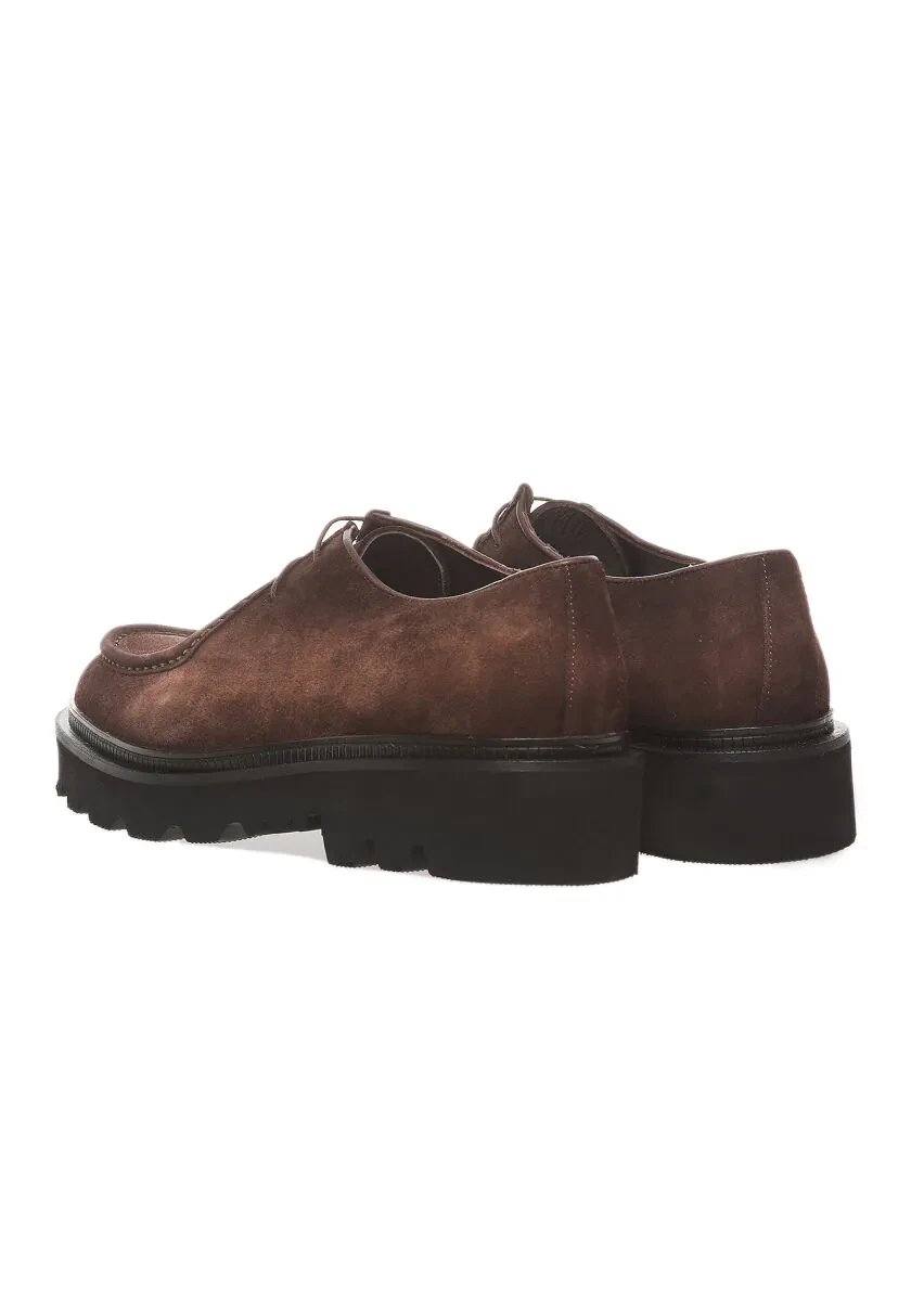 Brown Leather Casual Shoes - 4