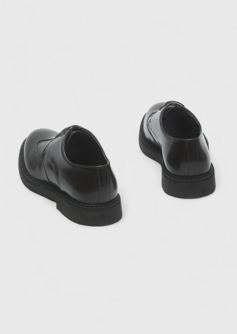 Brown Leather Casual Shoes - 4