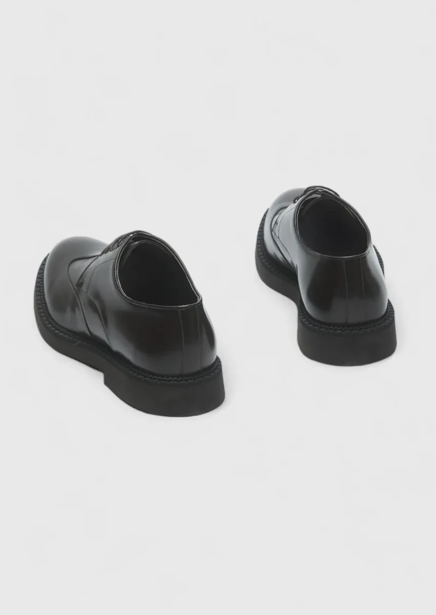 Brown Leather Casual Shoes - 4