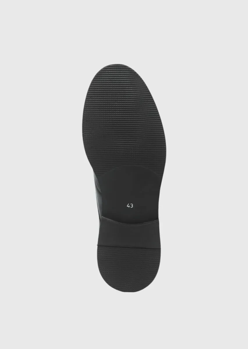 Brown Leather Casual Shoes - 5