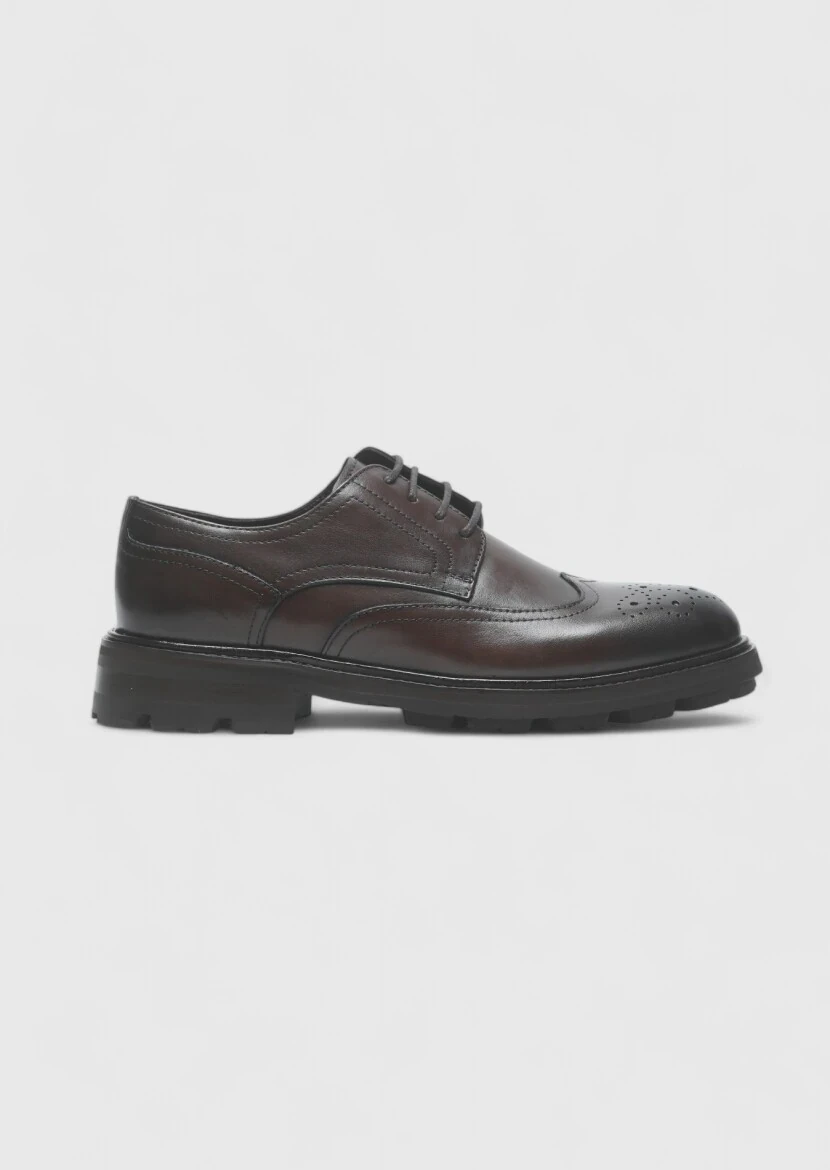 Brown Leather Casual Shoes - RAMSEY