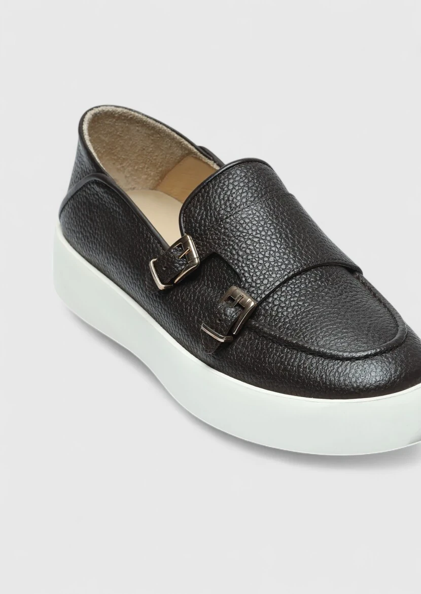 Brown Leather Casual Shoes - RAMSEY