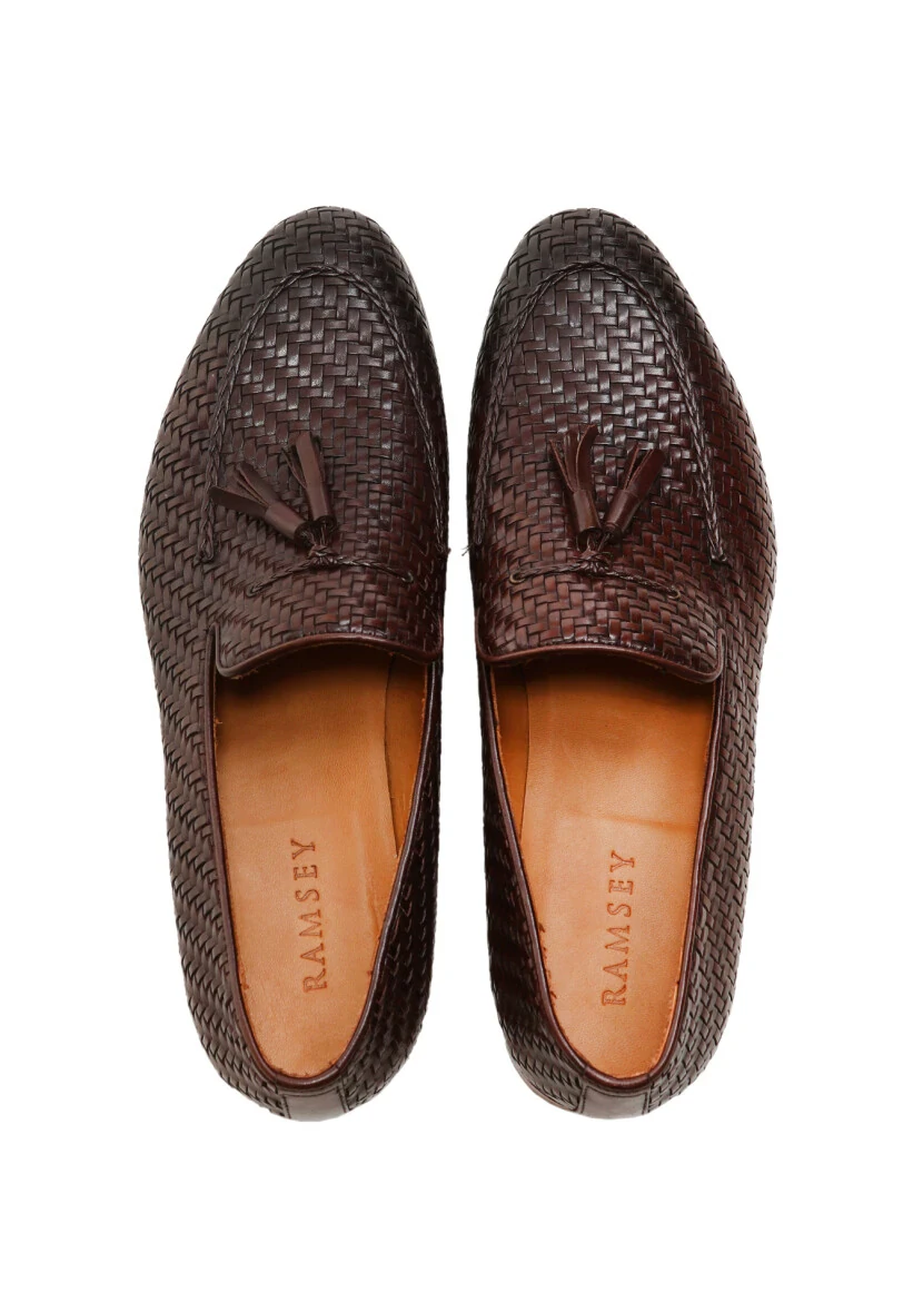 Brown Leather Classical Loafer - 5