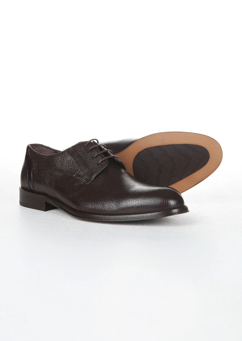 Brown Leather Classical Shoes - 4
