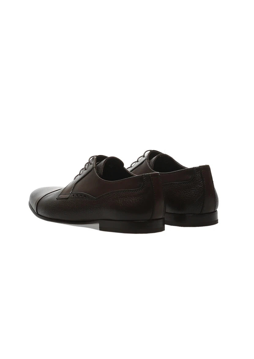 Brown Leather Classical Shoes - 4