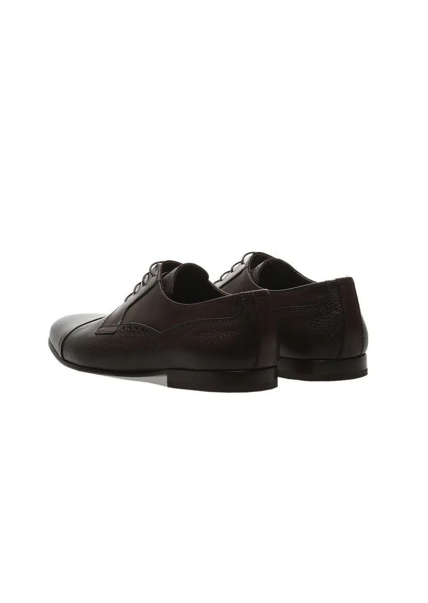 Brown Leather Classical Shoes - 4