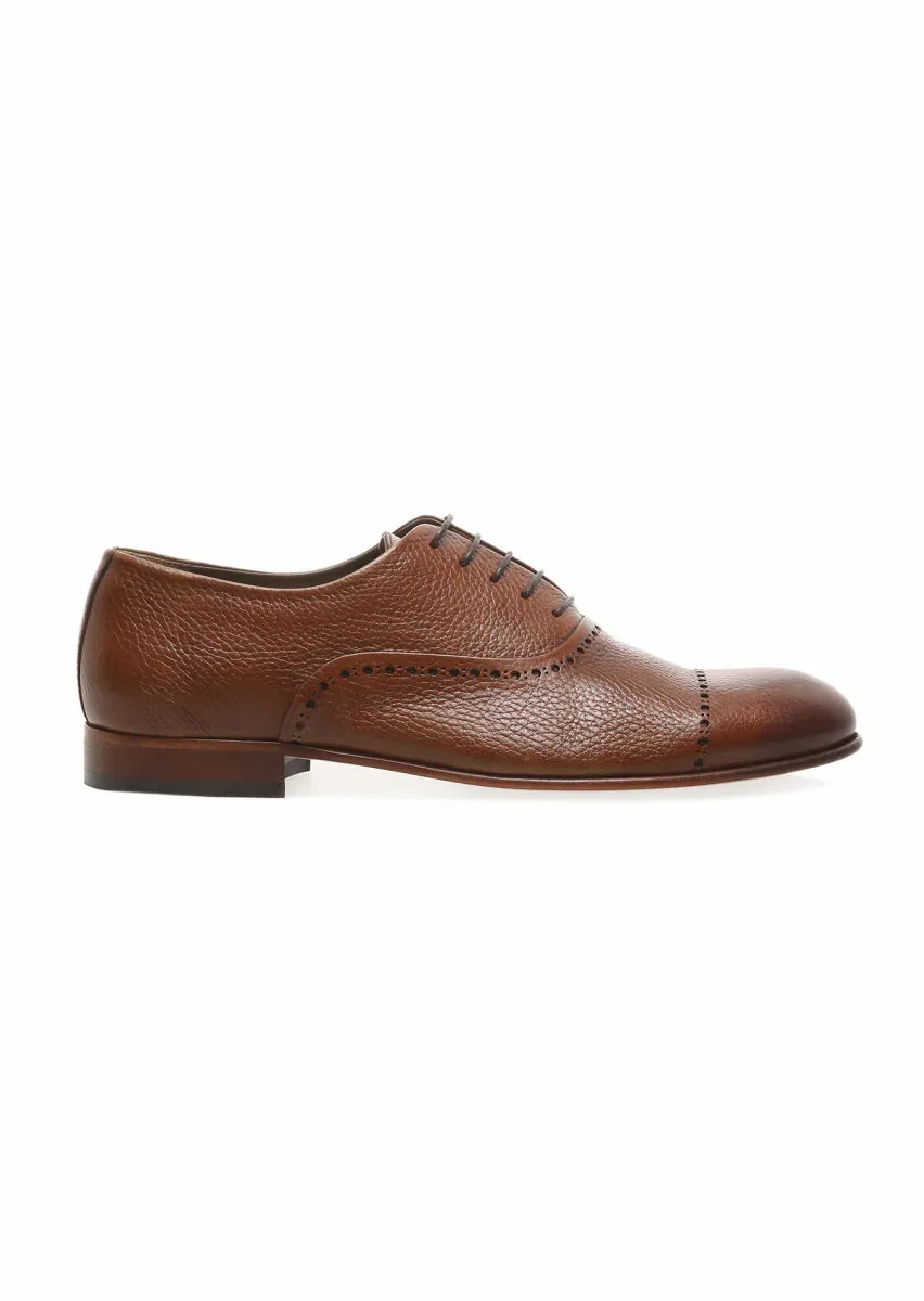 Brown Leather Classical Shoes - 1
