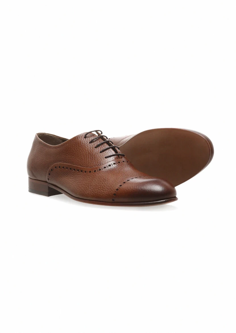 Brown Leather Classical Shoes - 3