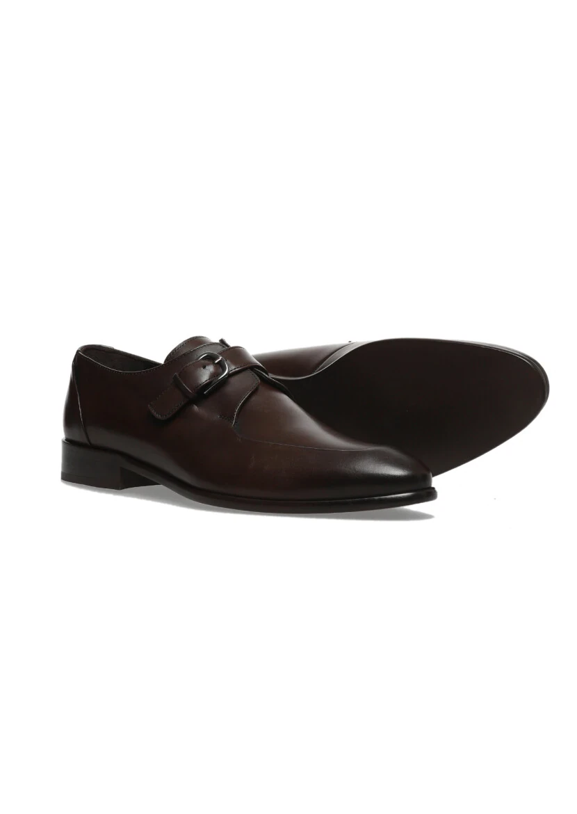 Brown Leather Classical Shoes - 3