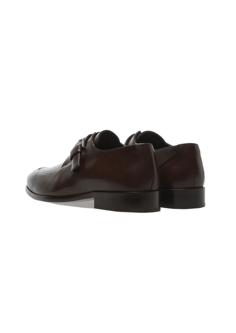 Brown Leather Classical Shoes - 4