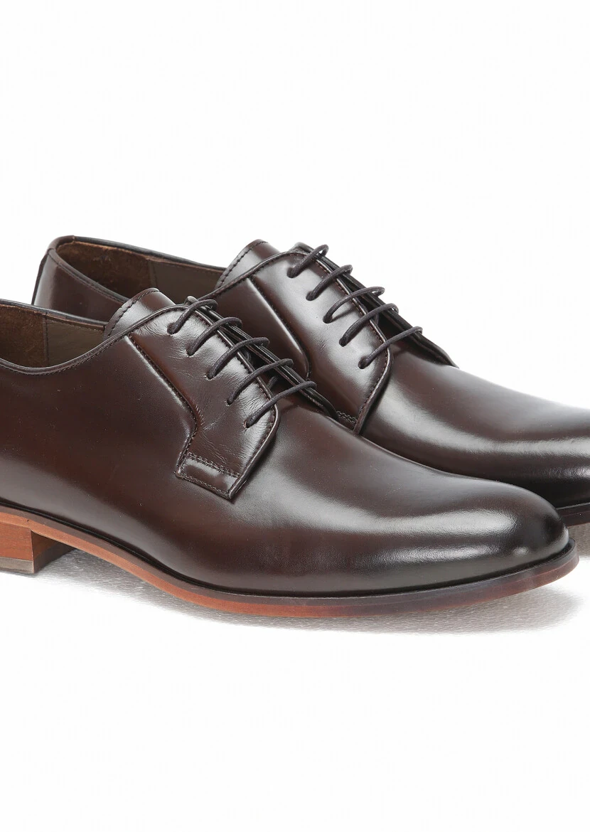 Brown Leather Classical Shoes - 3