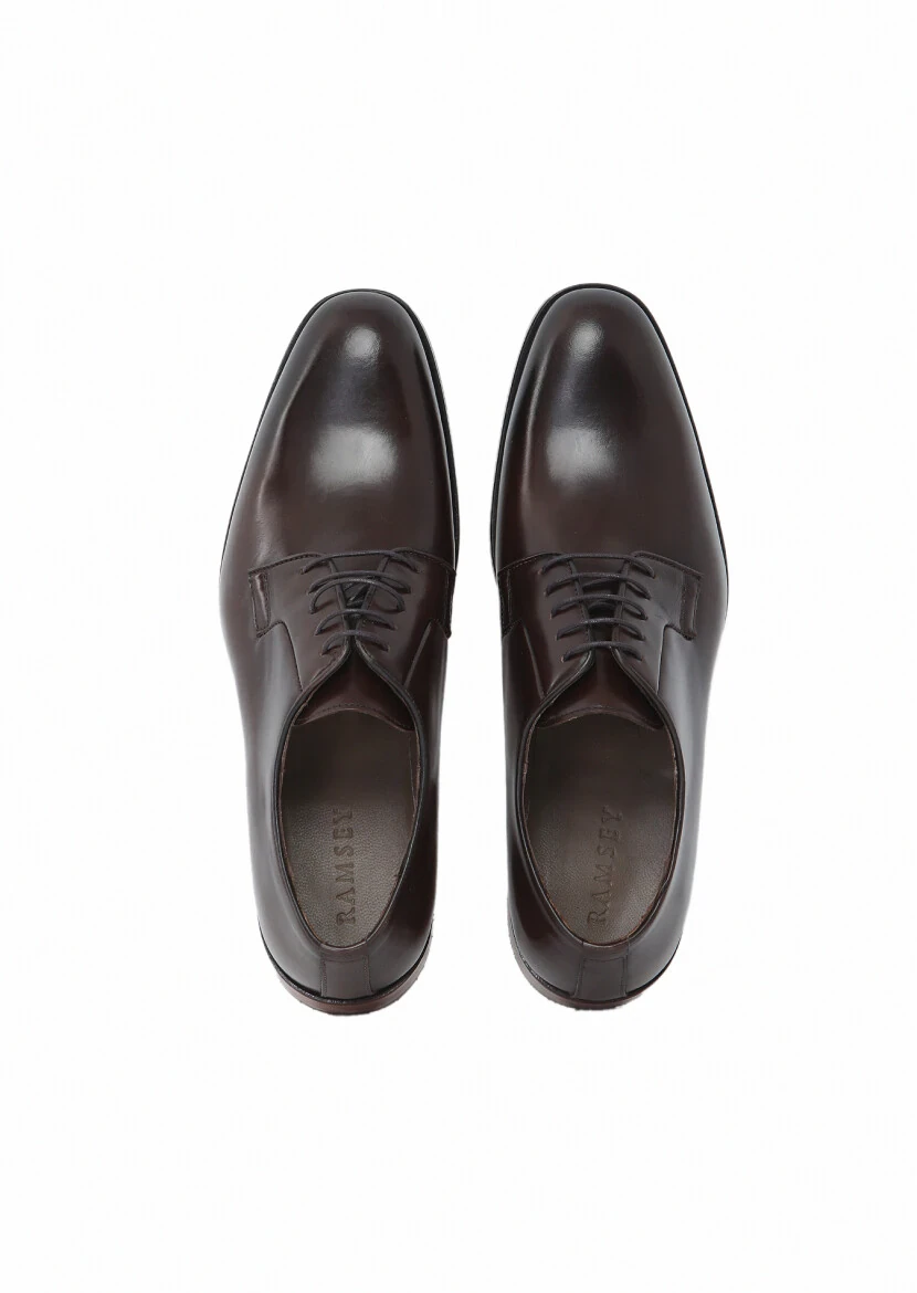 Brown Leather Classical Shoes - 6
