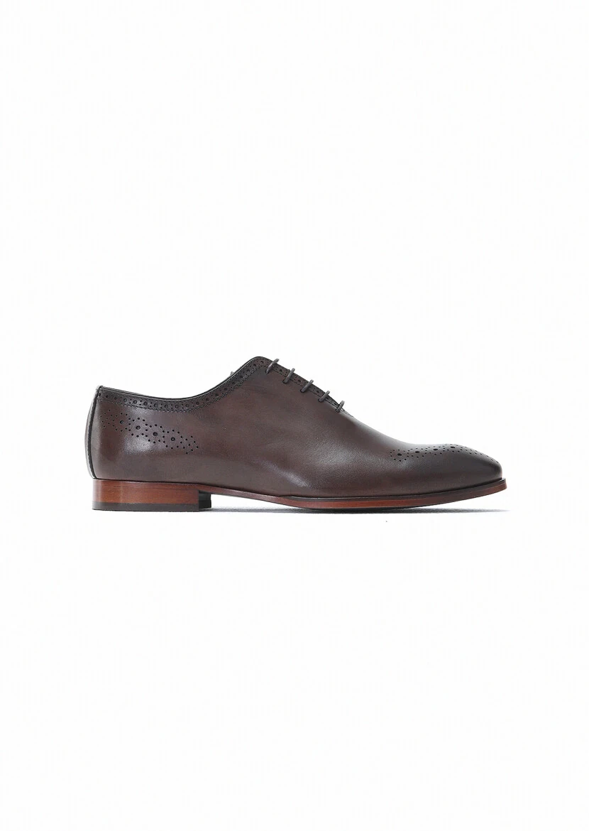 Brown Leather Classical Shoes - 1