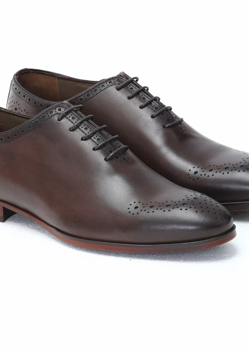 Brown Leather Classical Shoes - 3