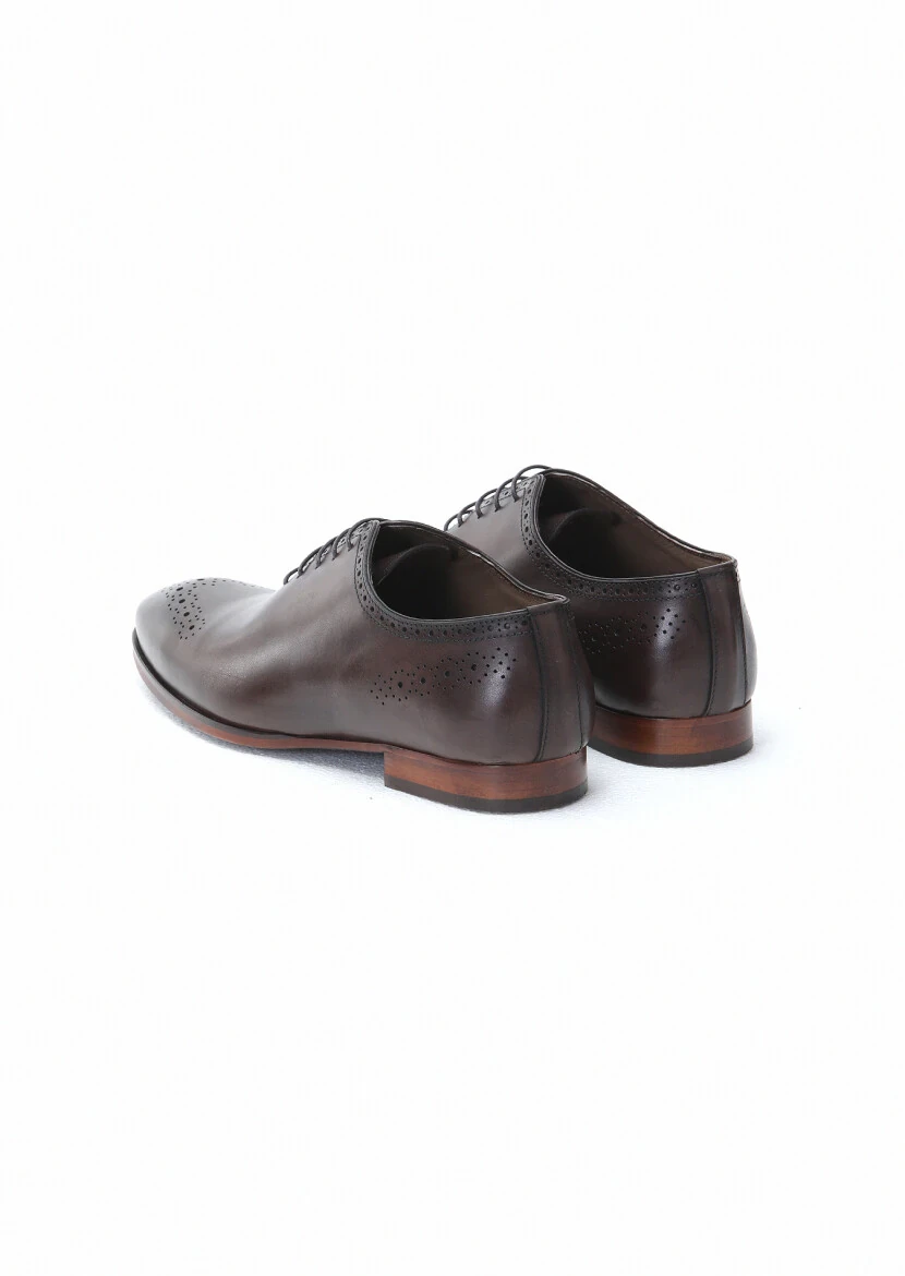 Brown Leather Classical Shoes - 4