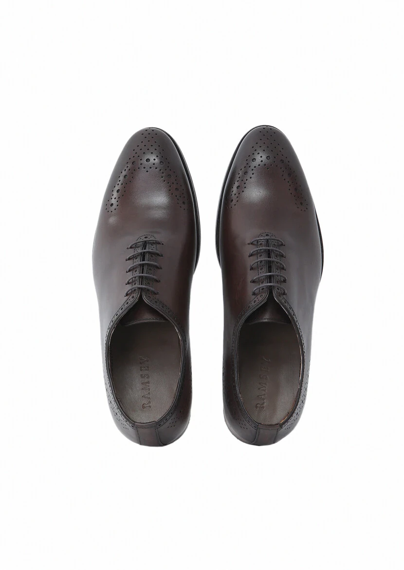 Brown Leather Classical Shoes - 6