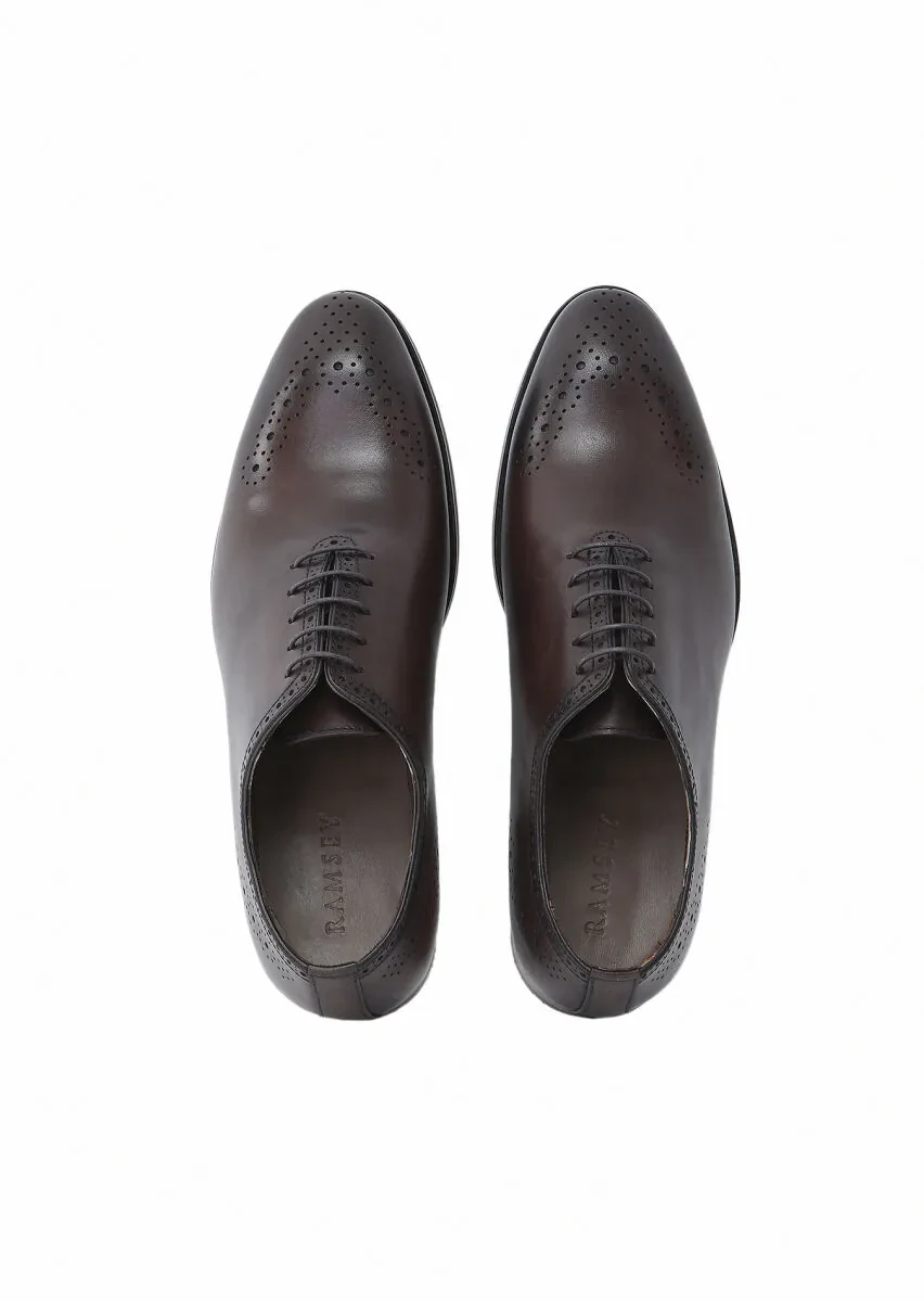 Brown Leather Classical Shoes - 6