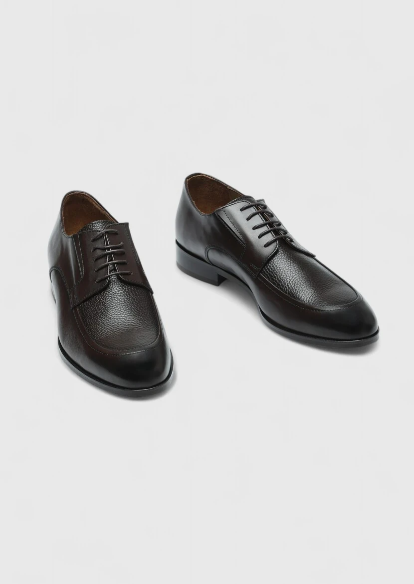 Brown Leather Classical Shoes - 3