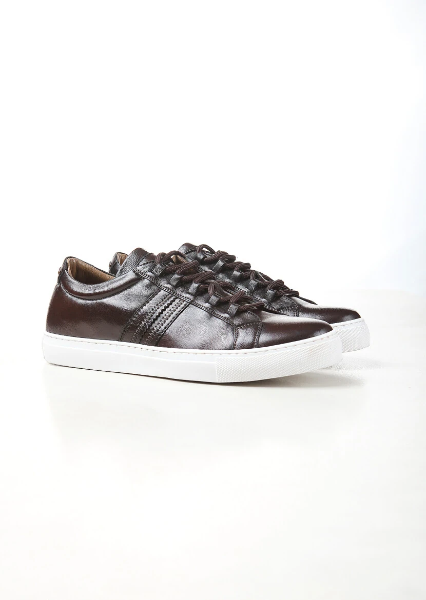 Brown Leather Sneaker - 2