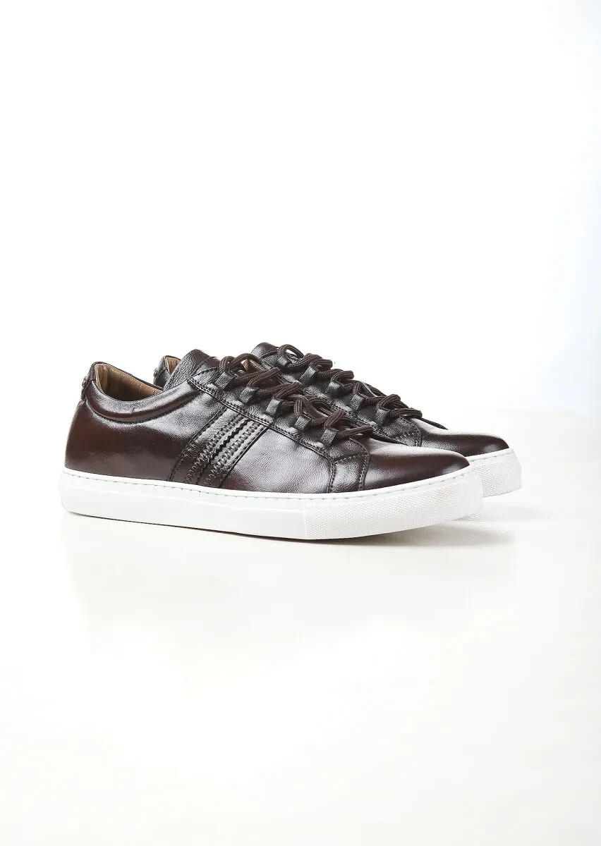 Brown Leather Sneaker - 2