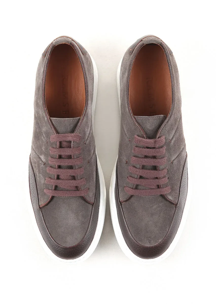 Brown Leather Sneaker - 4