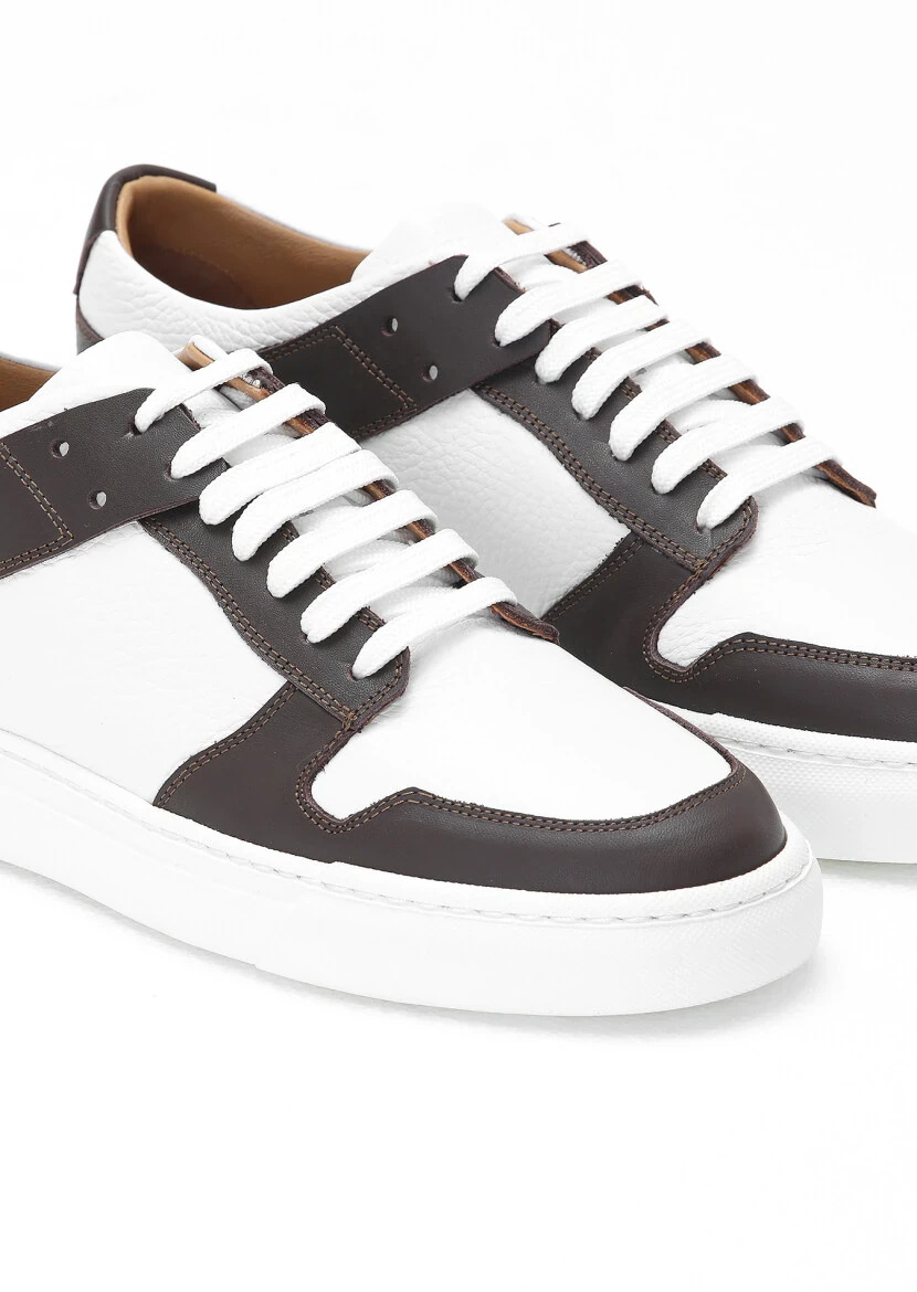 Brown Leather Sneaker - 3