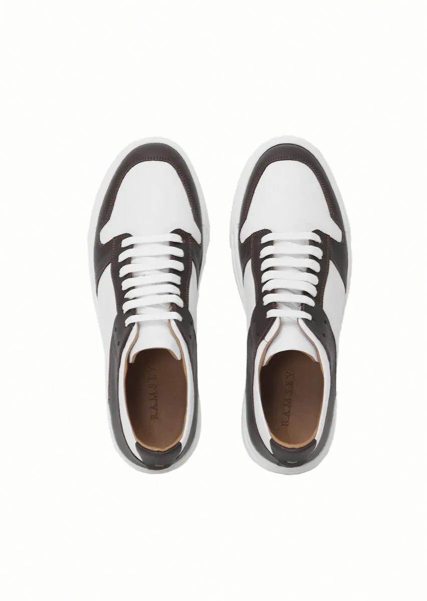 Brown Leather Sneaker - 6