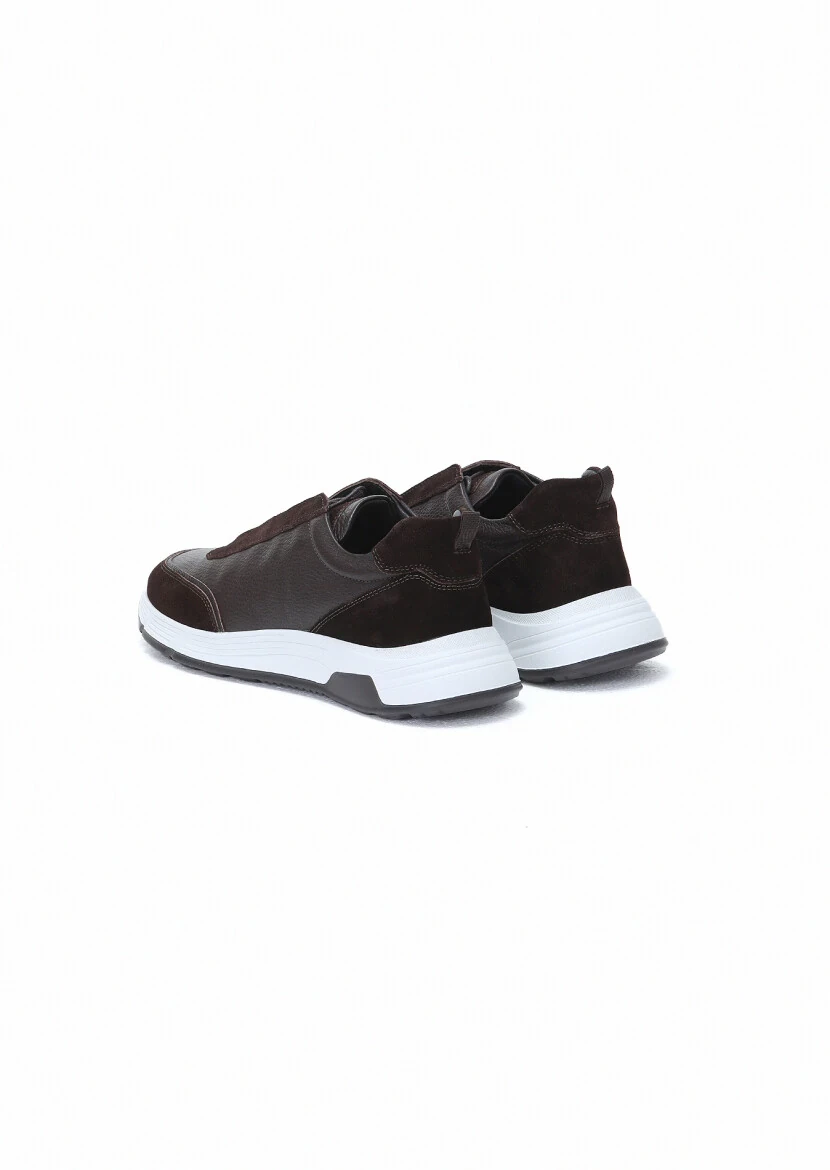 Brown Leather Sneaker - 4
