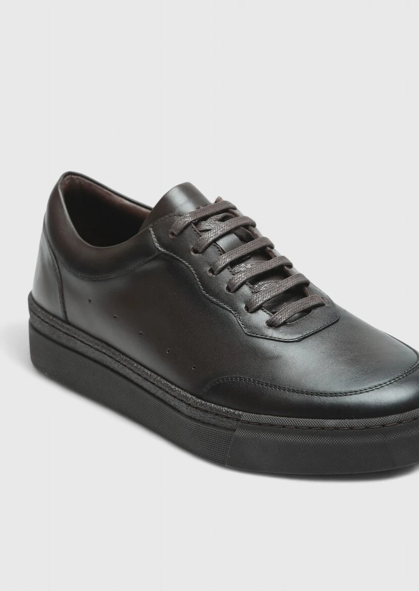 Brown Leather Sneaker - RAMSEY