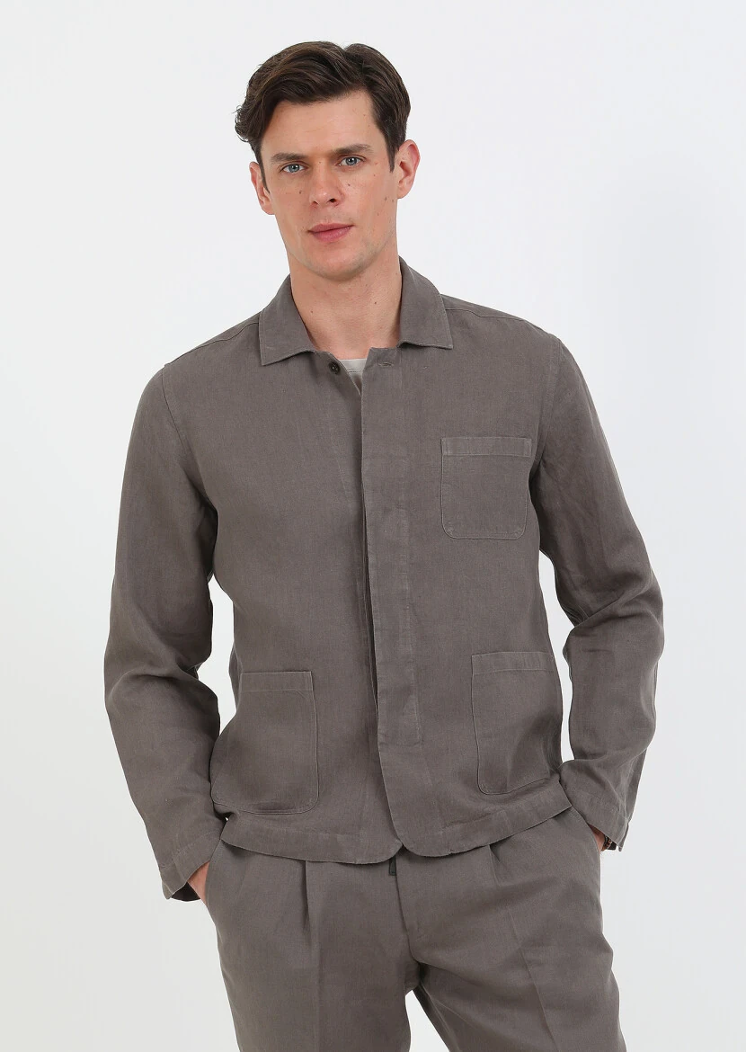 Brown Overshirt - 3