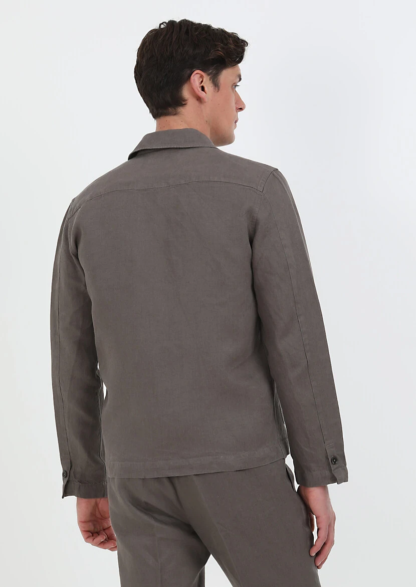 Brown Overshirt - 8