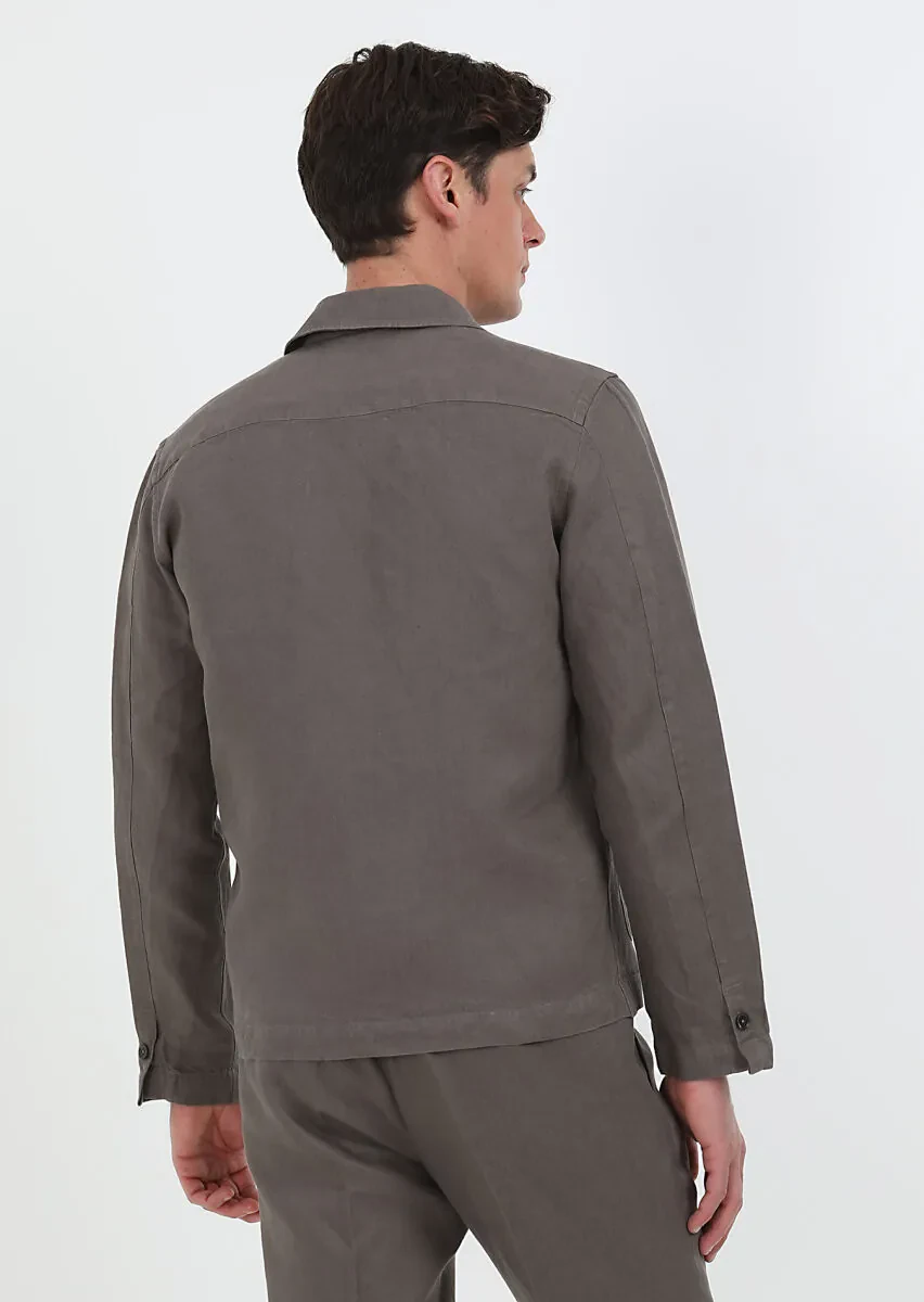 Brown Overshirt - 8