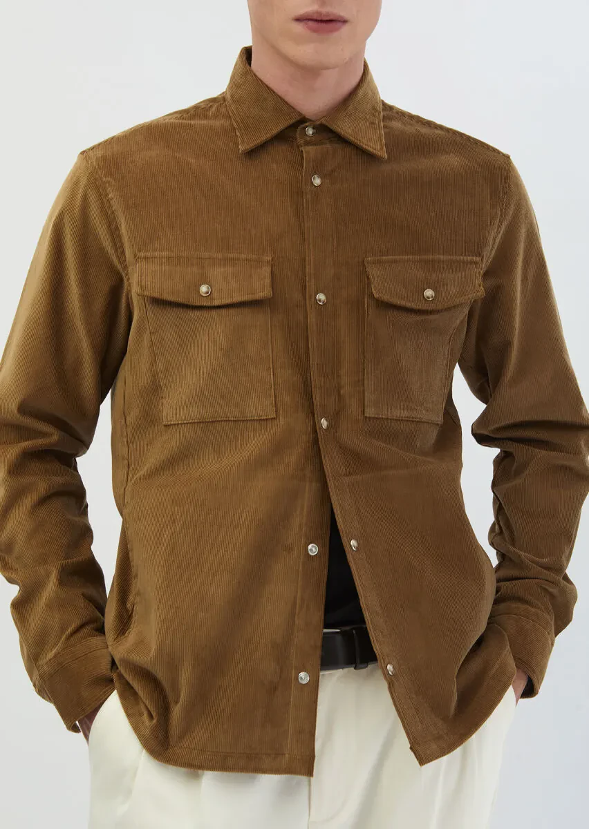 Brown Overshirt - 4