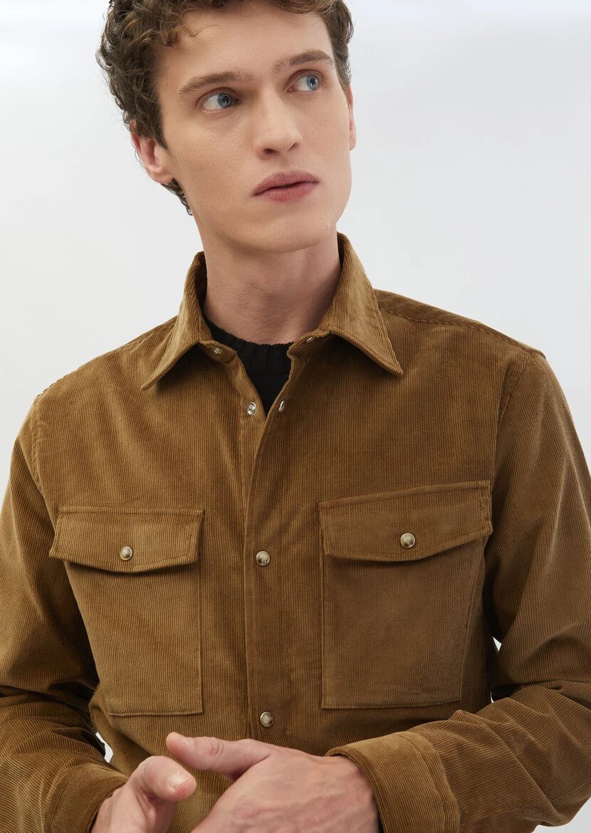 Brown Overshirt - 5