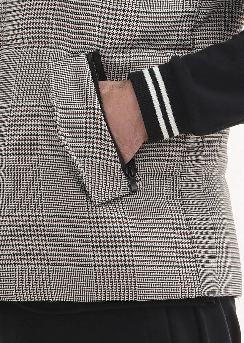 Brown Regular Fit Turtleneck Casual Weaving Puffer Vest - 5