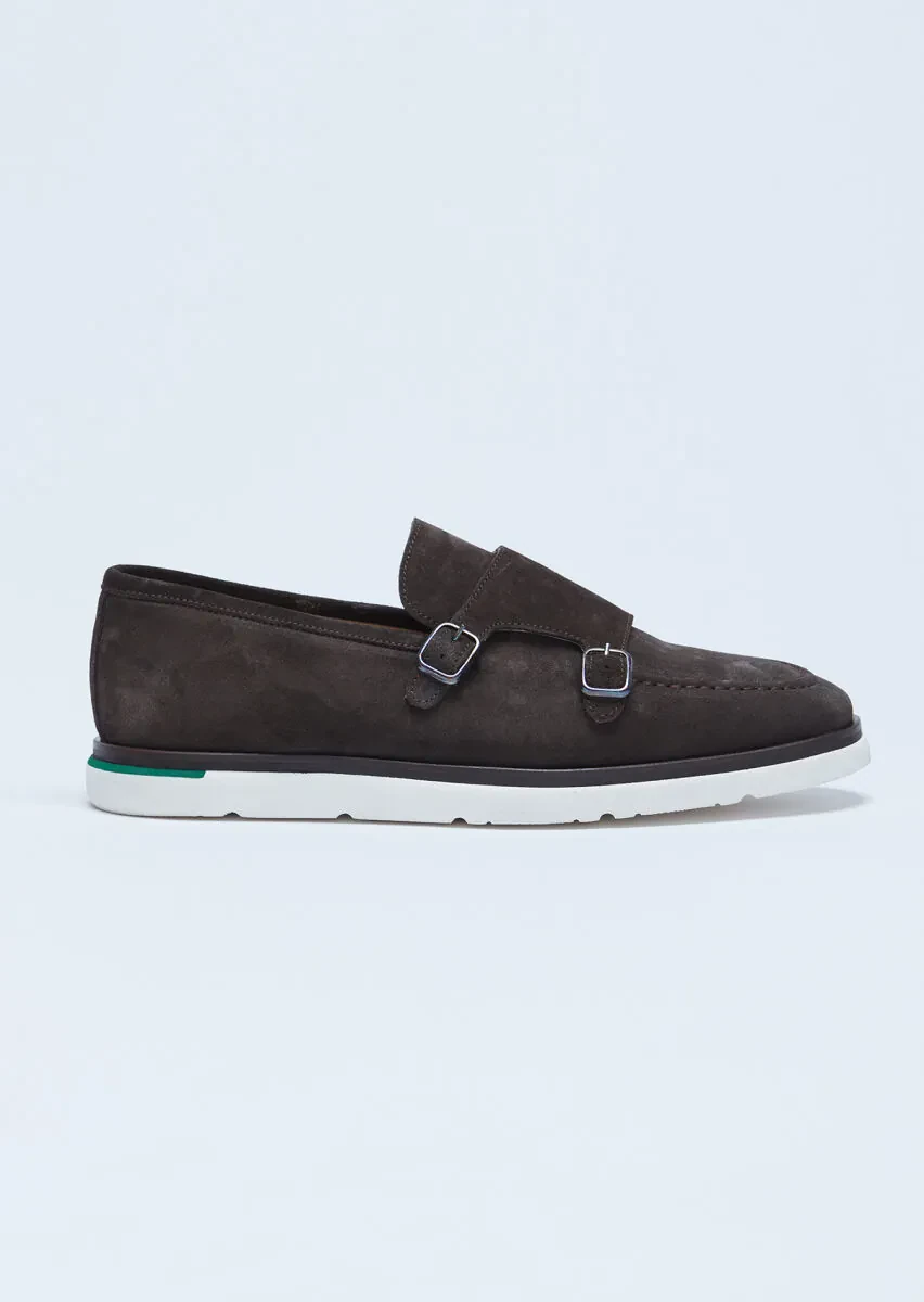Brown Suede Casual Loafer - 1