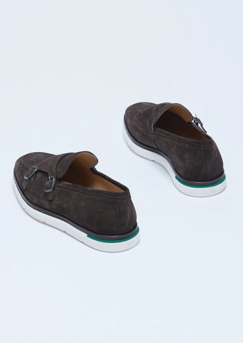 Brown Suede Casual Loafer - 5