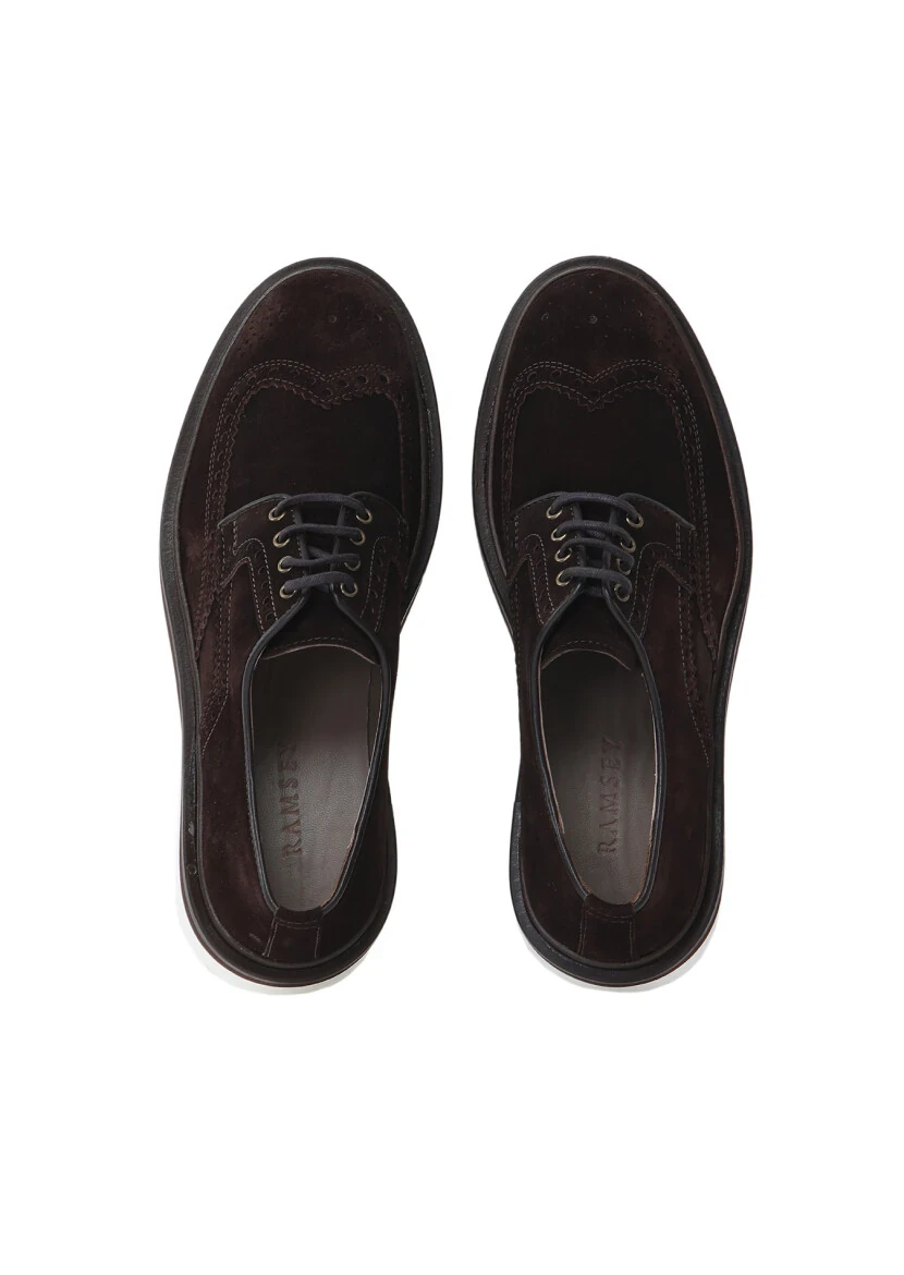 Brown Suede Casual Shoes - 6