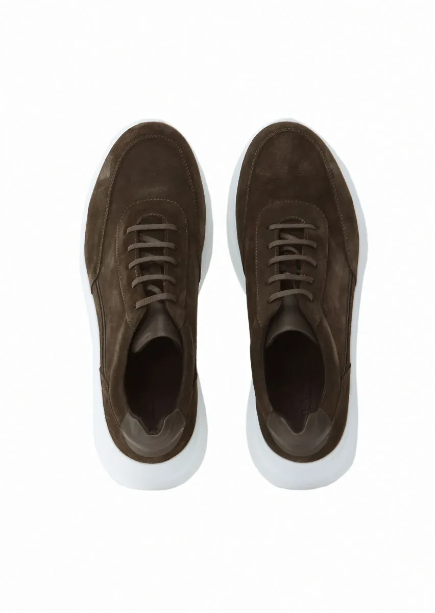 Brown Suede Sneaker - 6