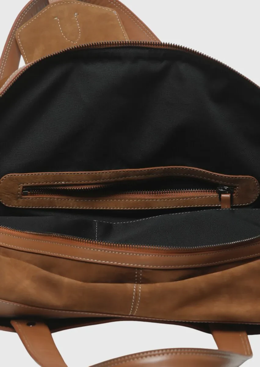 Buff Cow Leather Bag - 5